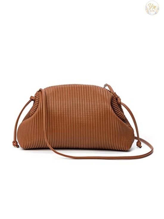 Handbags - Soft Cloud Clutch Purse Women Vegan Leather Crossbody Bag with Strap